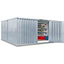 Materialcontainer Mod. 1540, verzinkt, vormontiert, mit Holzfußboden