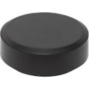 MAUL aimant MAULpro Recycling, rond, avec bord à facettes, force d'adhérence jusqu'à 0,6 kg, Ø 29 mm, 85 % plastique recyclé laqué, noir, 20 pièces