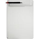 MAUL clipboard, DIN A4, plastic, with pen holder, white