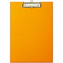MAUL clipboard with foil cover, DIN A4, with hanging loop, 319 x 229 x 13 mm, orange