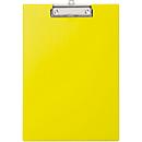 MAUL clipboard with foil cover, DIN A4, with hanging loop, 319 x 229 x 13 mm, yellow
