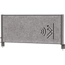 MAUL cloison de bureau MAULconnecto Uplight, éclairage LED, 1200 x 500 mm, anthracite