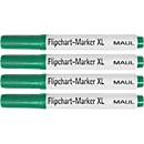 MAUL Flipchart markers XL, ronde punt, pak van 4 kleuren