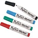 MAUL flipchartmarker Jumbo, diverse kleuren, set van 4, wigvormige punt