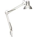 MAUL lampe de bureau LED Study, bureau, pied à pince, argenté