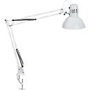MAUL Lampe de bureau LED Study, bureau, pied à pince, blanc