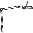 MAUL LED magnifying lamp Viso, clamp foot, black