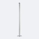 MAUL LED-Säulenleuchte MAULpino Eco, 10 W, 1222 lm, 2700 K, dimmbar, H 1430 mm, silber
