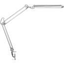 MAUL ledbureaulamp Atlantic, tafelklem, zilver