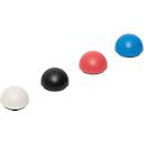 MAUL Magnet MAULpro Recycling, Halbkugel, Haftkraft bis 0,6 kg, Ø 30 x H 20 mm, 85 % Recycling-Kunststoff lackiert, farbsortiert, 10 Stück