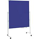 MAUL presentatiebord Pro, B 1200 x H 1500 mm, textiel/textiel, blauw