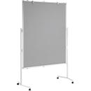 MAUL presentatiebord Pro, B 1200 x H 1500 mm, textiel/textiel, grijs