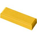 MAUL rectangular magnets, 53 x 18 x 10 mm, 20 pieces, yellow