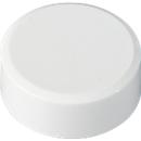 MAUL round magnets, plastic &amp; metal, fine structure, adhesive force 2 kg, ø 33 x 14 mm, white, 20 pieces