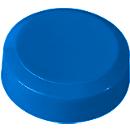 MAUL round magnets, plastic &amp; metal, fine structure, adhesive force 300 g, ø 20 x 7.5 mm, blue, 20 pieces