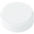 MAUL round magnets, plastic &amp; metal, fine structure, adhesive force 600 g, ø 29 x 11 mm, white, 20 pcs.