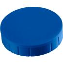 MAUL solid magnets, ø 38 x 15.5 mm, 10 pieces, blue
