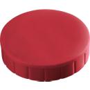 MAUL solidmagneten, Ø 20 x 7,5 mm, 10 stuks, rood