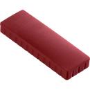 MAUL solidmagneten, 54 x 19 mm, 10 stuks, rood