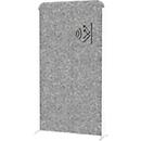 MAUL Stellwandsystem MAULcocoon Akustik, B 1000 x H 1800 mm, dunkelgraue Oberfläche, weiss