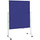 MAUL Tableau d'animation Pro, L 1200 x H 1500 mm, tableau blanc/textile, bleu