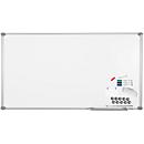 MAUL whiteboard Premium 2000 SET, zilver, geëmailleerd, 900 x 1800 mm