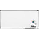 MAUL whiteboard Premium 2000 SET, zilver, met kunststof coating, 1200 x 2400 mm