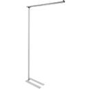 MAULjet LED-vloerlamp, direct/indirect licht, vermogen 51 W, 2617/3218 lm, alu wit RAL 9006
