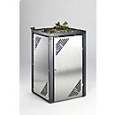 MBSE 8 extension piece, stainless steel, with top pot