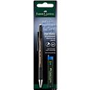 Mechanisch potlood Faber-Castell GRIP-MATIC 1377, stiftdikte 0,7 mm, HB, auto-feed, vervangbare stift, rubberen gripzone, kunststof &amp; metaal, doorschijnend zwart-grijs, incl. 12 stiften
