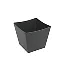 meet by Paperflow Barquette réutilisable MEET FOOD S, 200 ml, plastique (PP), gris anthracite, 24 pièces