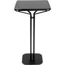 Meet by Paperflow Bistro hoge tafel, stalen frame met MDF blad, met onderstel, B 600 x D 600 x H 1100 mm, zwart