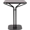 Meet by Paperflow Bistrotisch, Stahlgestell mit Metall-Platte, mit Standfuß, B 600 x T 600 x H 750 mm, schwarz