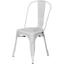 meet by Paperflow Chaise d'extérieur URBAN, empilable, assise perforée, acier galvanisé, noir mat, lot de 2