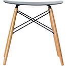 meet by Paperflow Skoll stool, W 470 x D 350 x H 480 mm, easy-care polypropylene seat shell black