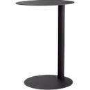 meet by Paperflow Table d'appoint, en acier, ronde, pied colonne, Ø 400 x H 570 mm, anthracite