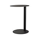meet® by Paperflow Table d'appoint, en acier, ronde, pied colonne, Ø 400 x H 570 mm, anthracite
