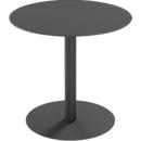 meet by Paperflow table d'extérieur Cross, ronde, pied assiette, Ø 800 x H 750 mm, noir/noir mat