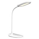 meet powered by Paperflow LEON LED-Tischleuchte weiß, 420 lm (1 000 Lux), flexibler Arm, 3-Farben-CCT-Modus