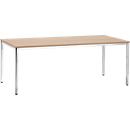 Meeting table, 2000 x 800 mm, beech finish