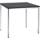 Meeting table, 800 x 800 mm, black