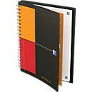 Meetingbook Oxford International B5, double reliure spirale, quadrillé, 80 feuilles, comp. SKRIBZEE® , 5 pces