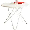 Mesa auxiliar Alana, H 550 mm, blanco/blanco