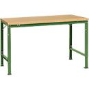 Mesa básica Manuflex UNIVERSAL especial, 1500 x 1000 mm, multiplex natural, verde reseda