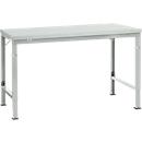 Mesa básica Manuflex UNIVERSAL especial, 1500 x 1000 mm, plástico gris luminoso, gris luminoso