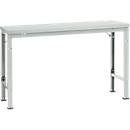 Mesa básica Manuflex UNIVERSAL especial, 1500 x 800 mm, melamina gris luminoso, gris luminoso