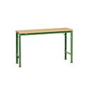 Mesa básica Manuflex UNIVERSAL especial, 1500 x 800 mm, multiplex natural, verde reseda