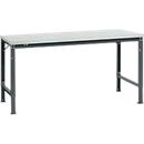 Mesa básica Manuflex UNIVERSAL especial, 1750 x 1000 mm, plástico gris luminoso, antracita