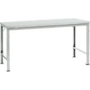 Mesa básica Manuflex UNIVERSAL especial, 1750 x 1000 mm, plástico gris luminoso, gris luminoso