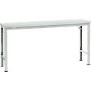 Mesa básica Manuflex UNIVERSAL especial, 1750 x 800 mm, plástico gris luminoso, gris luminoso